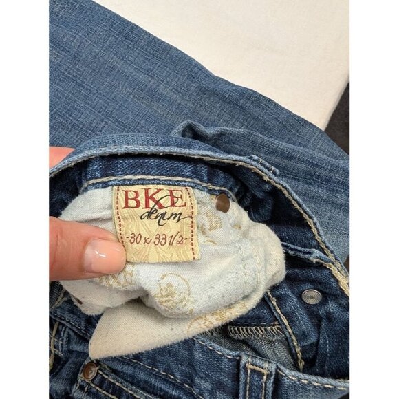 Buckle BKE Mya denim women's sz 30 x 33 boot cut low rise distressed stretch E5 - Picture 8 of 12